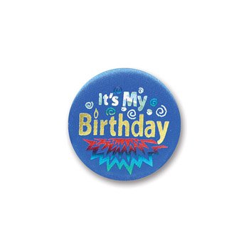 My Birthday Satin Button