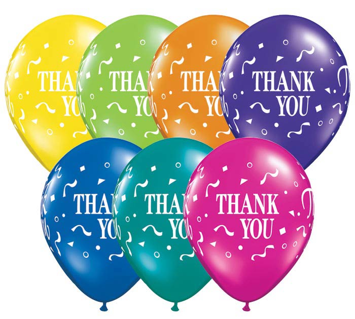 Thank You Confetti Assorted Latex Balloon 1ct, 11" 