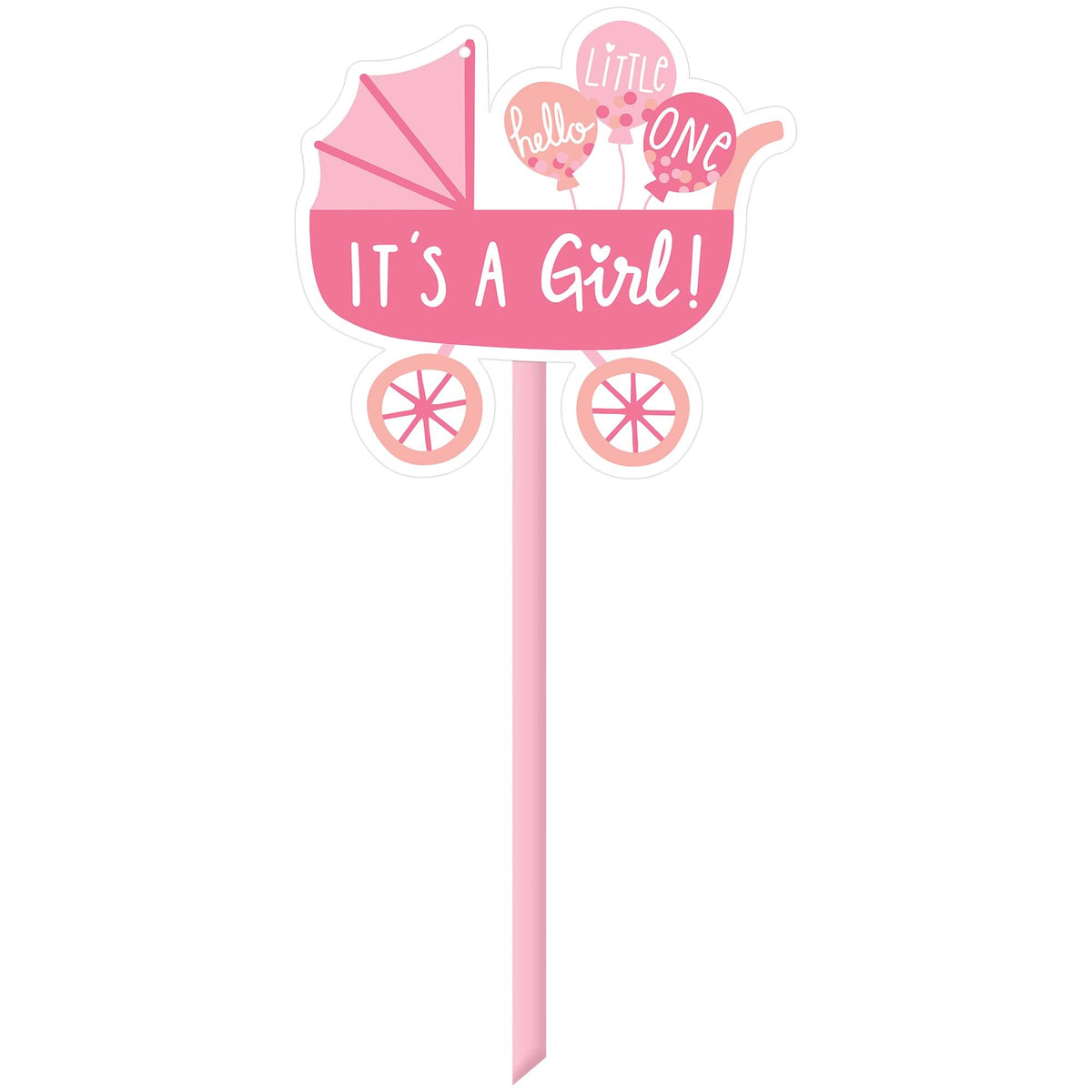 Girl Carriage Yard Sign