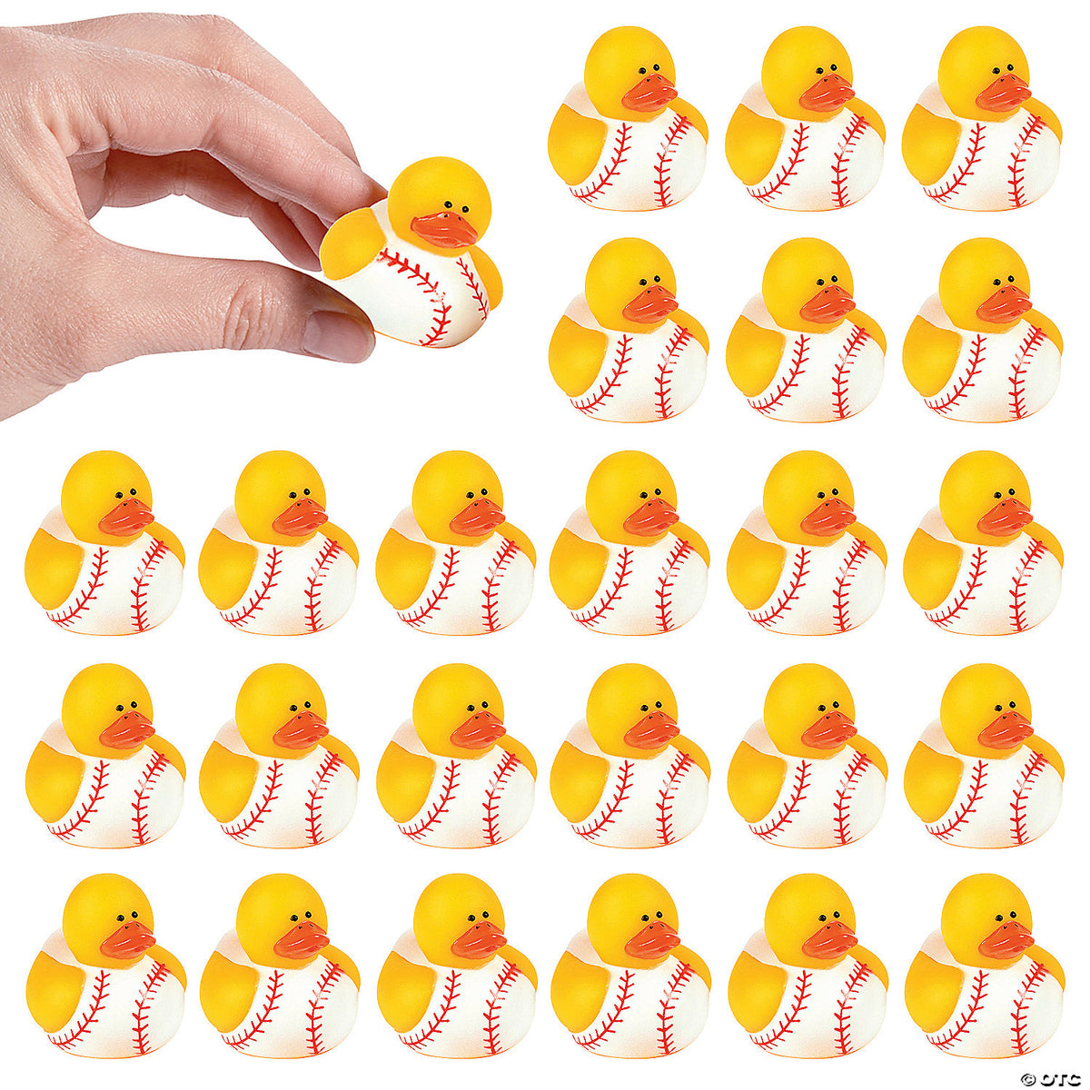 Mini Baseball-Themed Rubber Ducks