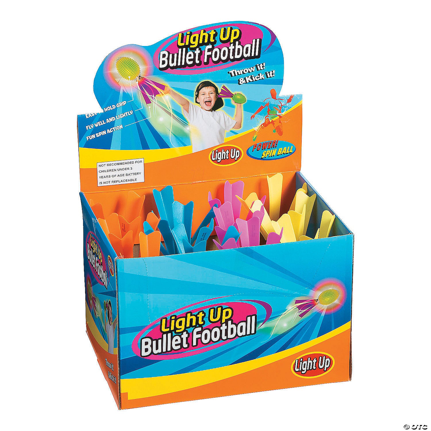 Light-Up Bullet Footballs PDQ