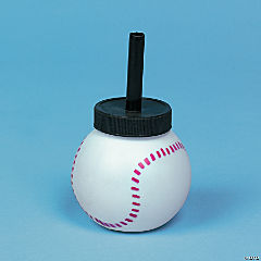 Baseball Cups with Straw