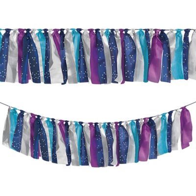Sparkling Sapphire Ribbon Garland (6ft)