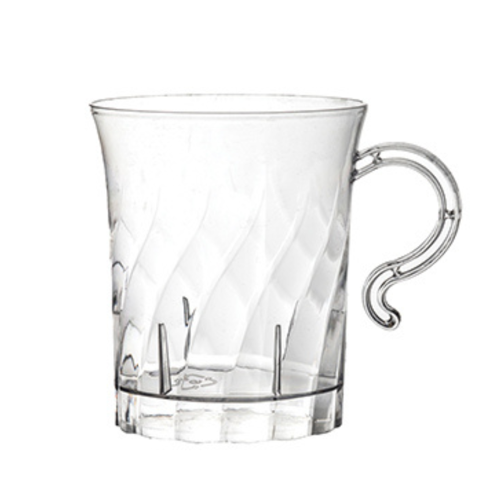 CLEAR SWIRL COFFEE CUP 8 OZ – 10 COUNT