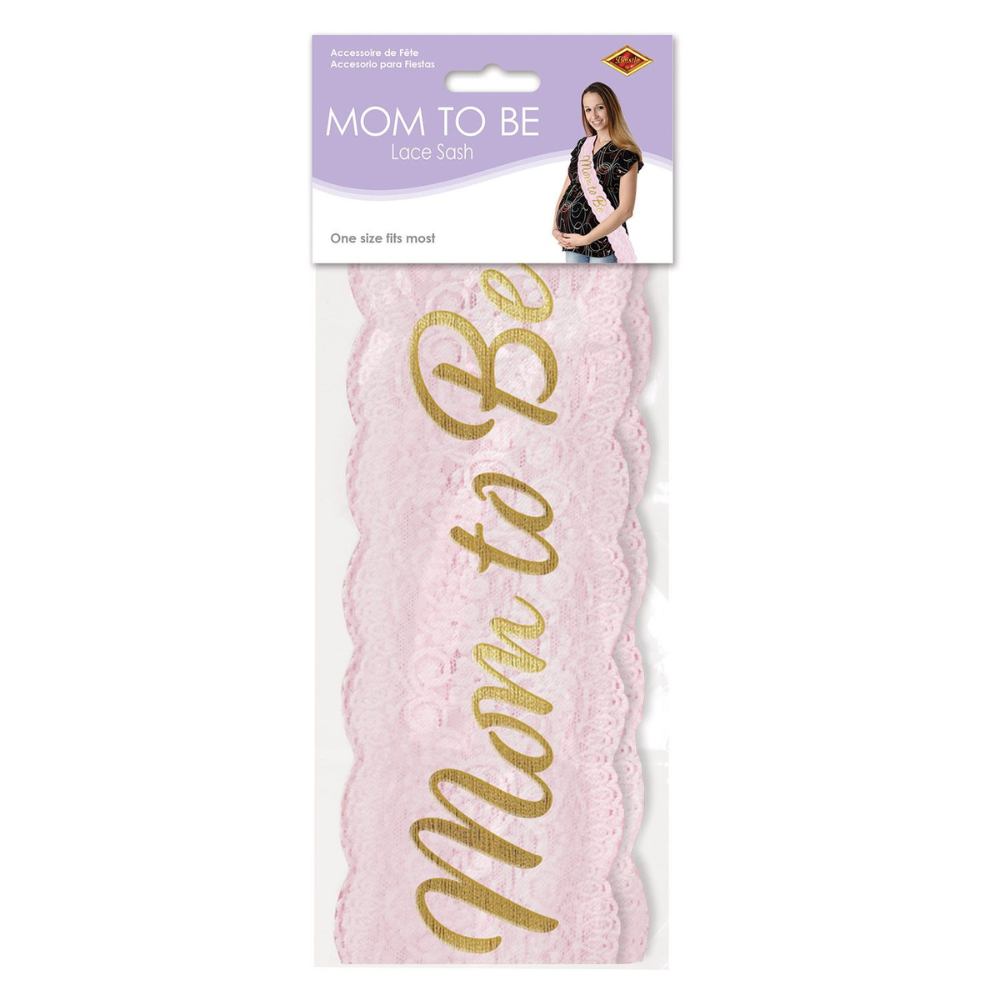 Mom To Be Lace Sash