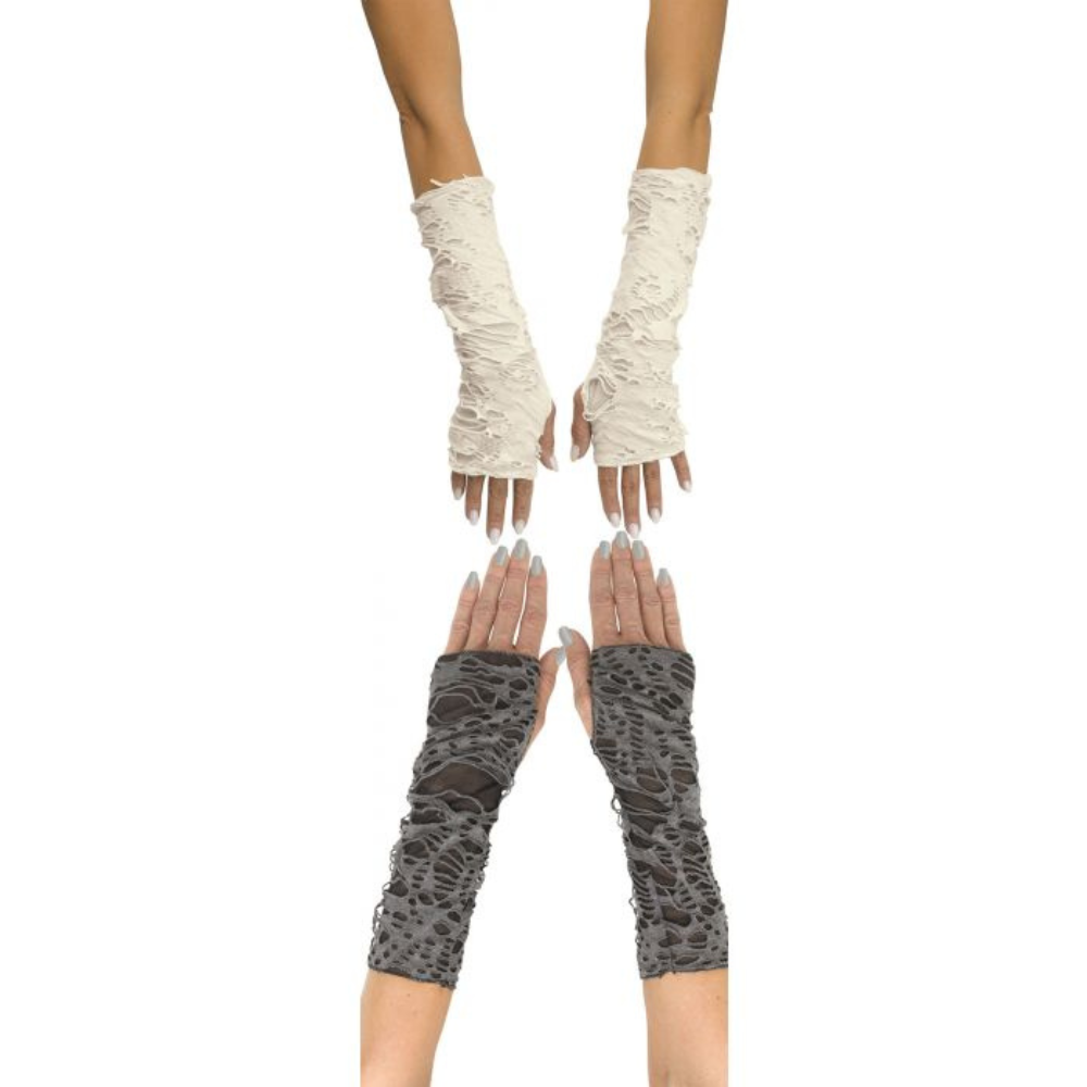 Tatter Long Fingerless Sleevelets - Adult
