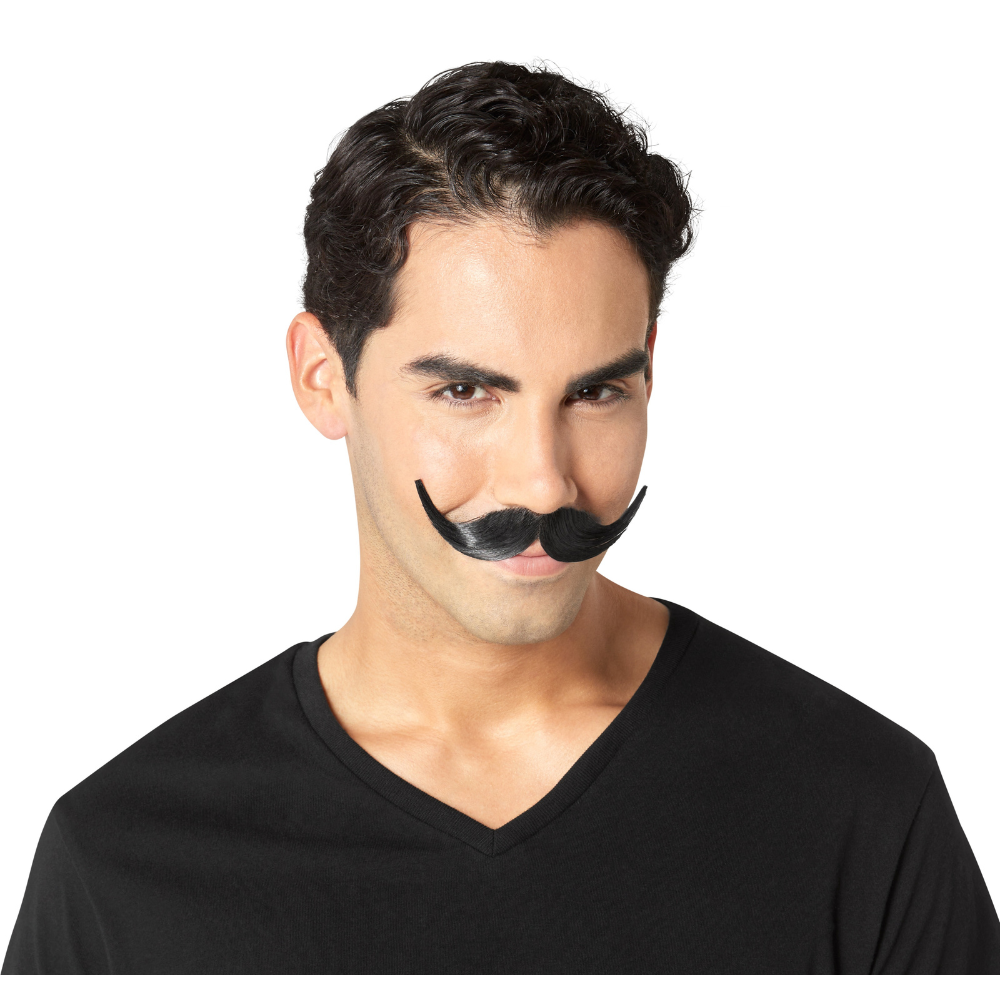 Professional Handlebar Moustache-Black