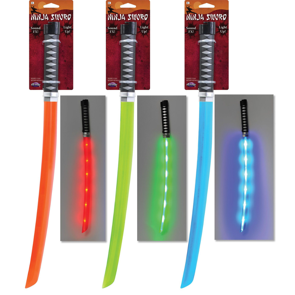 22" LU Ninja Sword w/Sound FX Assortment
