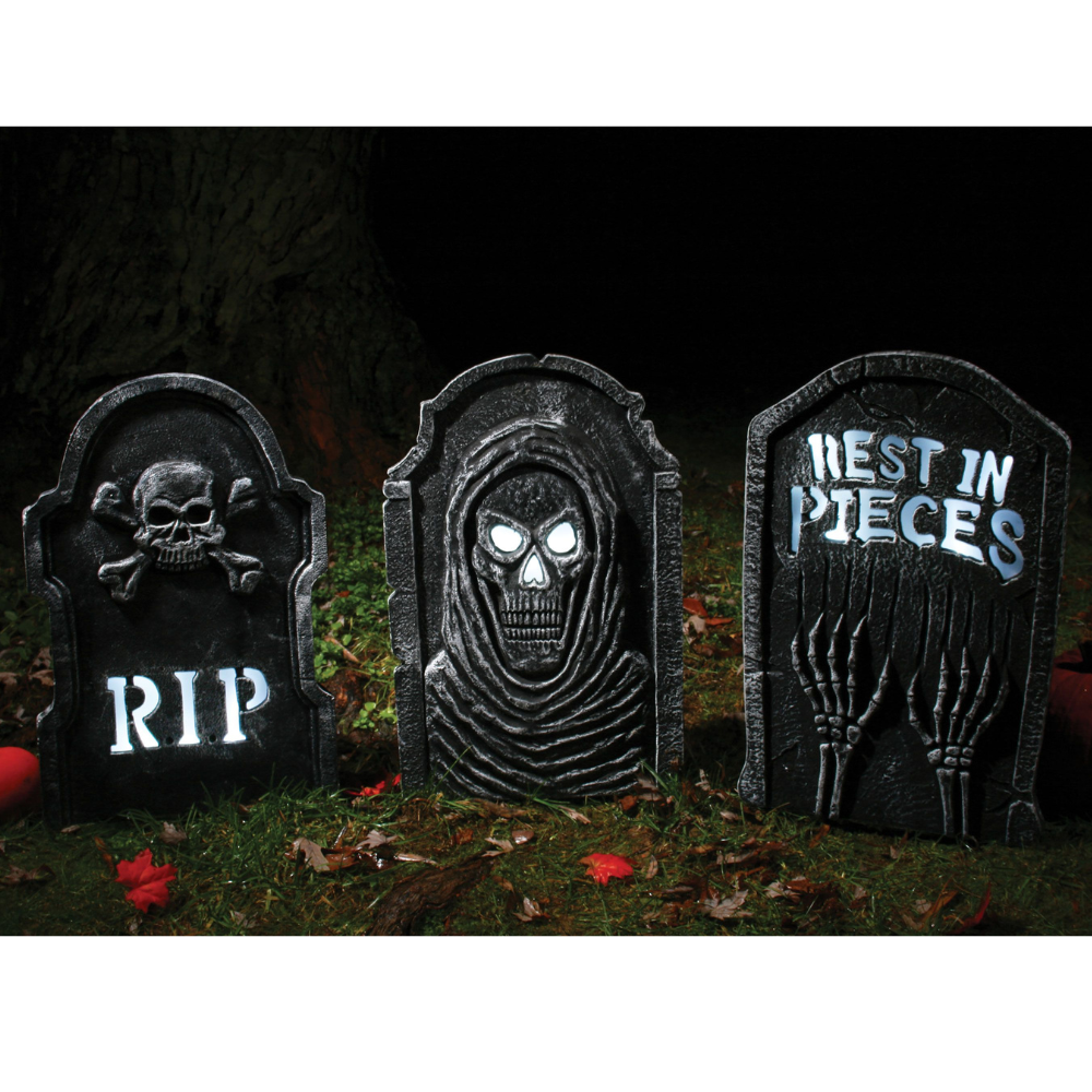 LED Bone Tombstones Assortment