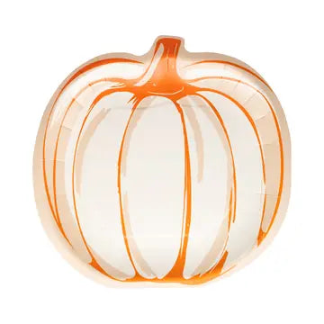 Pumpkin Shaped Paper Plate