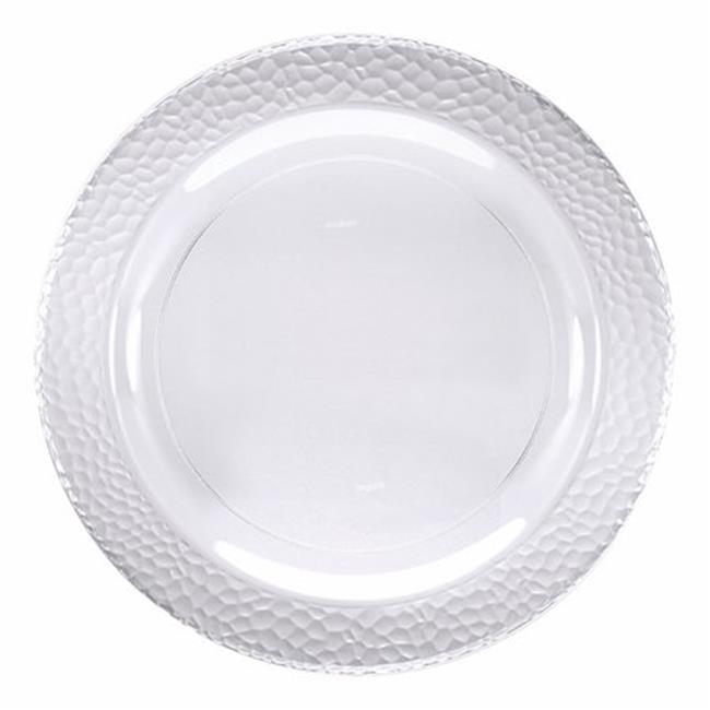 Clear Pebble Plastic Banquet Plates - 10 Count