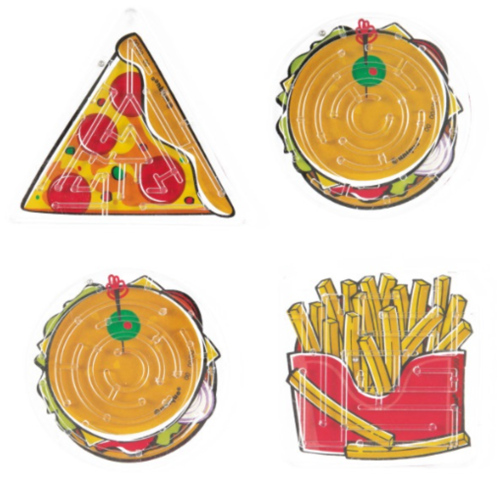 Ball Maze Games Net Bag  4ct