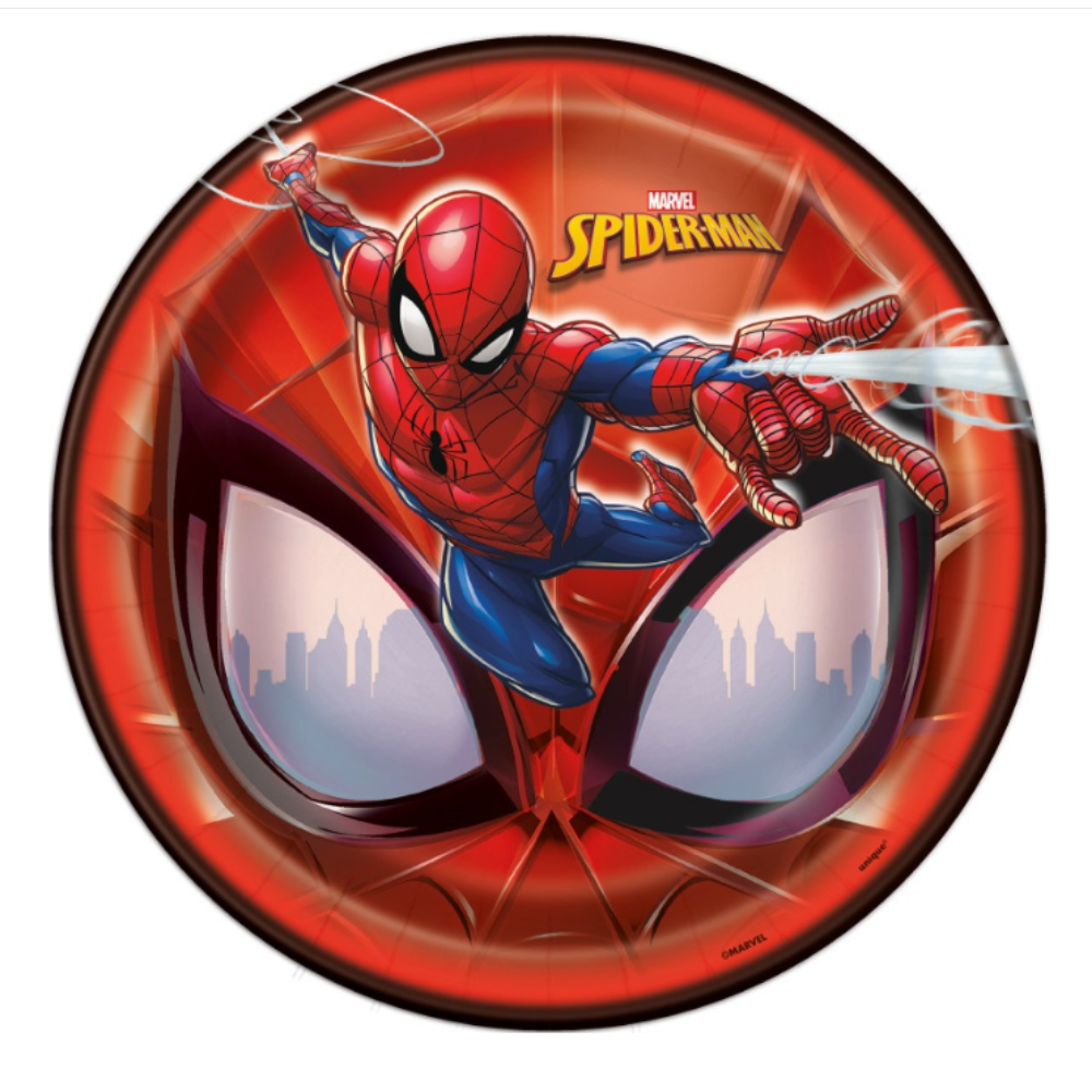 Spider-Man Round Dinner Plates