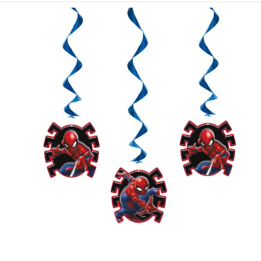 Spider-Man Hanging Swirl Decorations