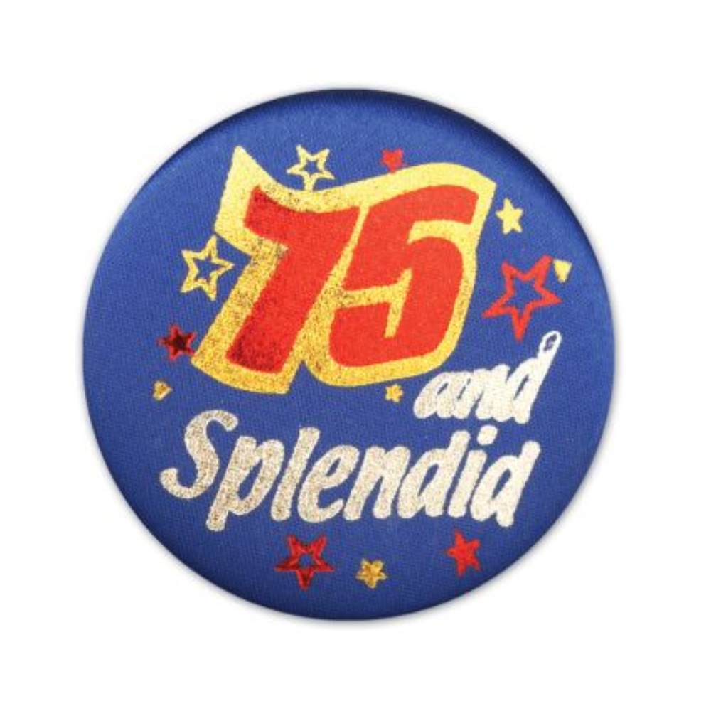75 & Splendid Satin Button