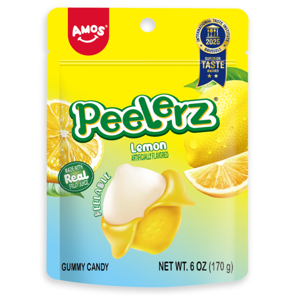 AMOS PEELERZ GUMMY SOUR LEMON PEG BAG