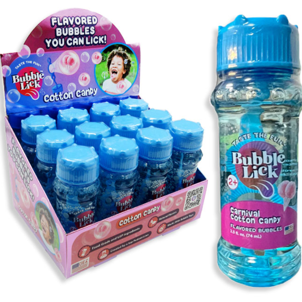 BUBBLE LICK FLAVORED BUBBLES - COTTON CANDY