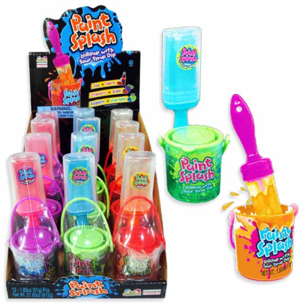 KIDSMANIA PAINT SPLASH LOLLIPOP WITH SOUR DIP