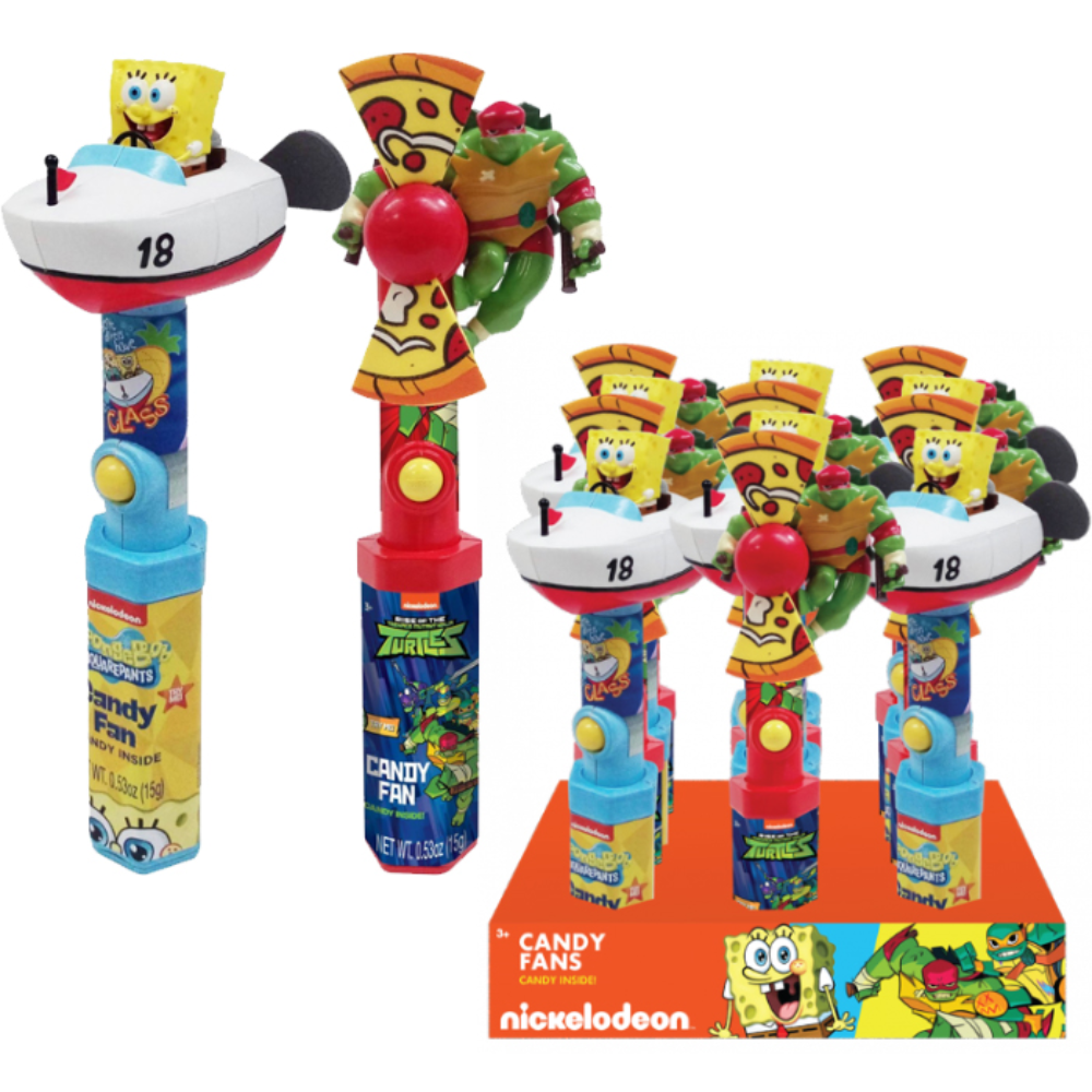 NICKELODEON ASSORTED FANS SPONGEBOB & TMNT