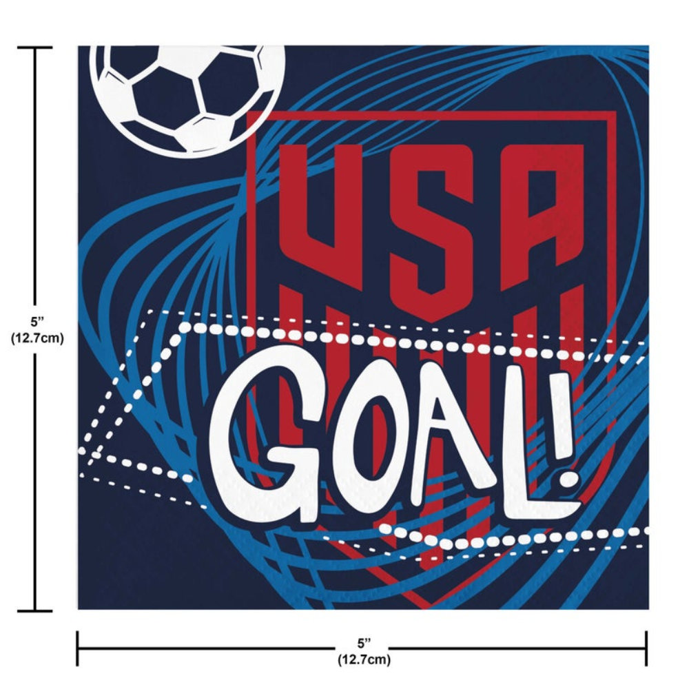 Beverage Napkin US SOCCER 2026-16ct