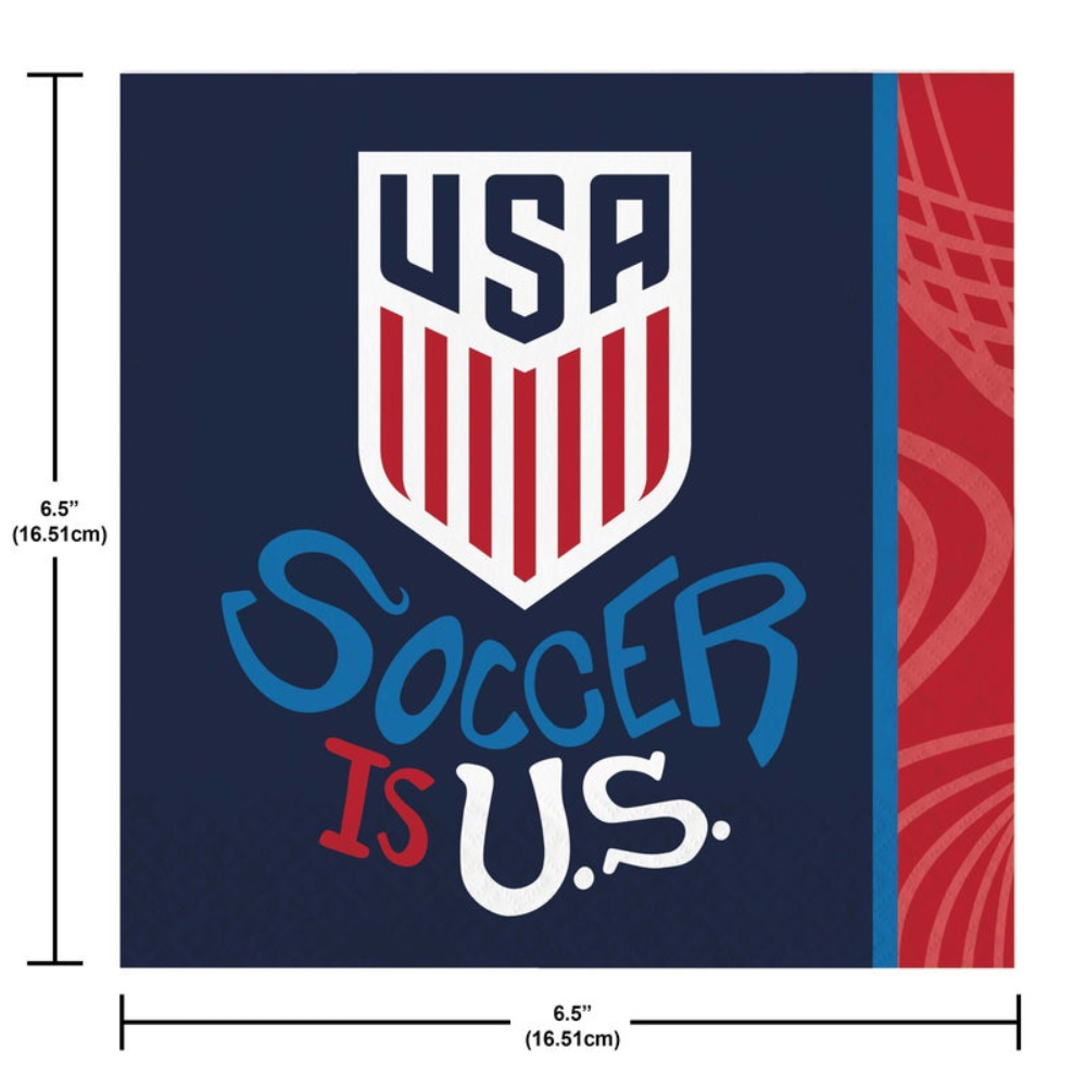 Luncheon 2ply US Soccer 2026 Napkins- 16ct