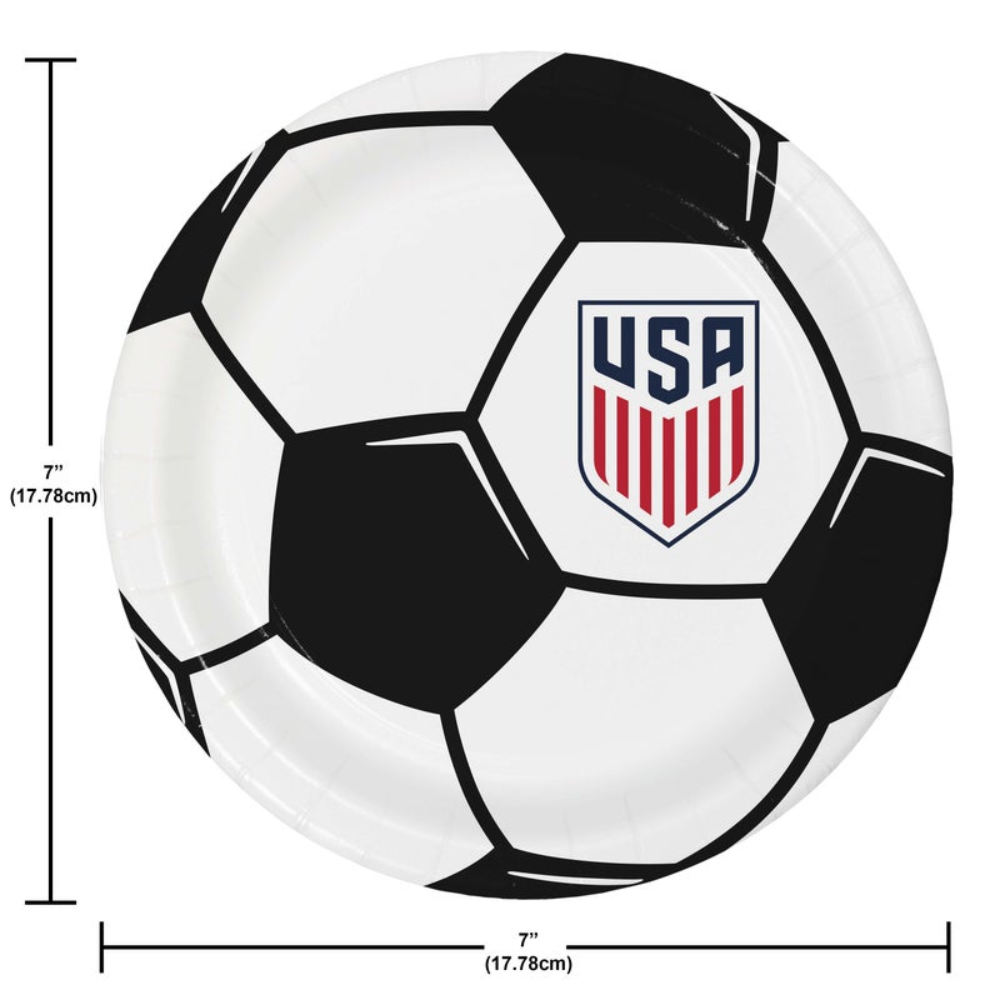 US Soccer 2026 7" Plates- 8ct