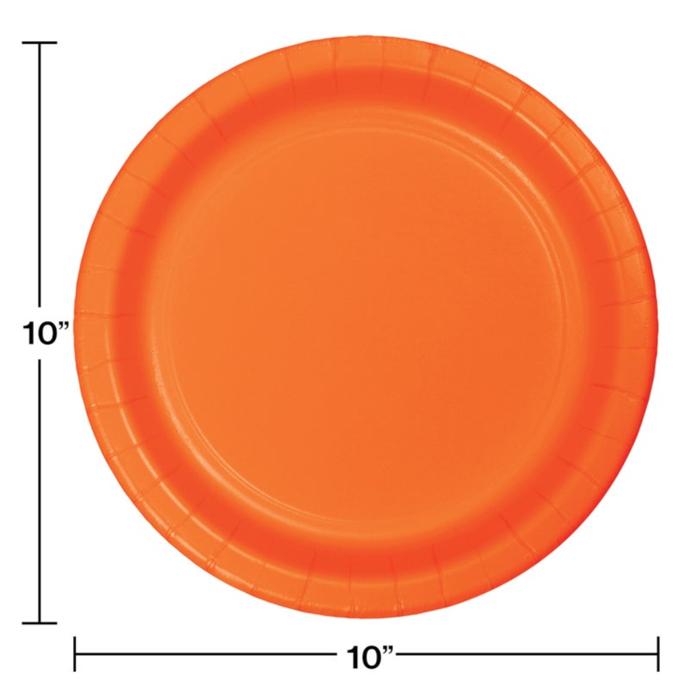 Sunkissed Orange 10" Plate- 24ct