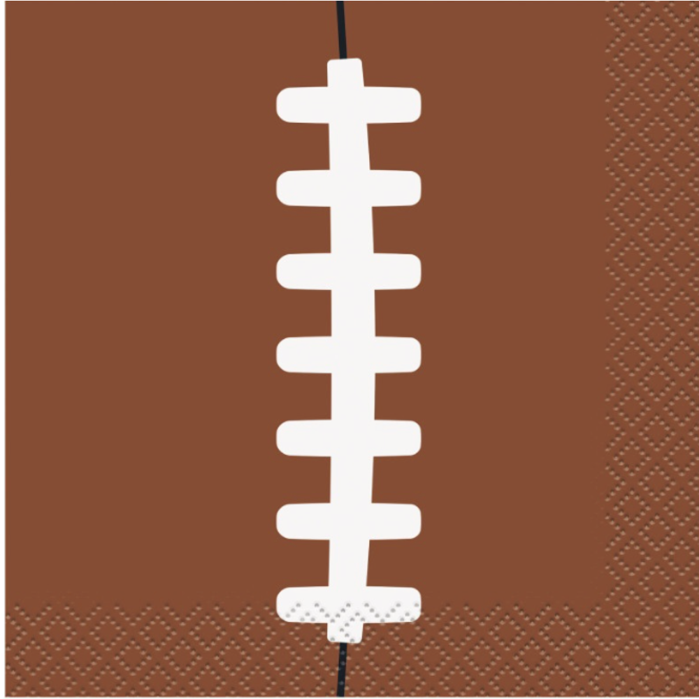 Game Ready Football Beverage Napkins  16ct
