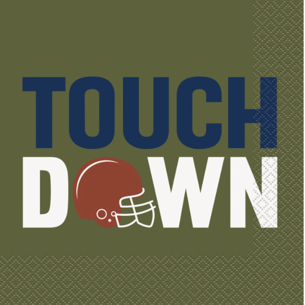 Tailgate Football "Touchdown" Luncheon Napkins  16ct