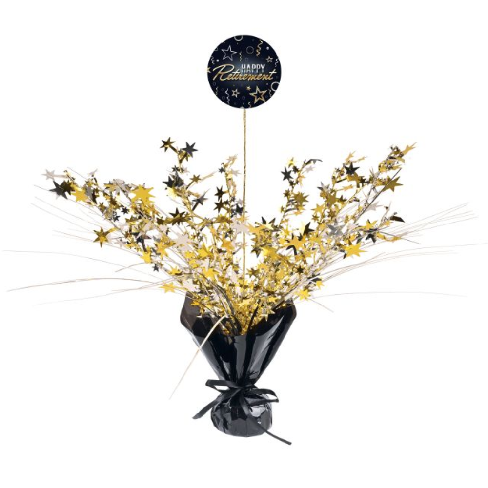 Happy Retirement Gleam 'N Spray Centerpiece