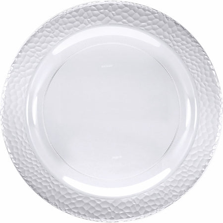 Clear Pebble Plastic Dessert Plates - 10 Count