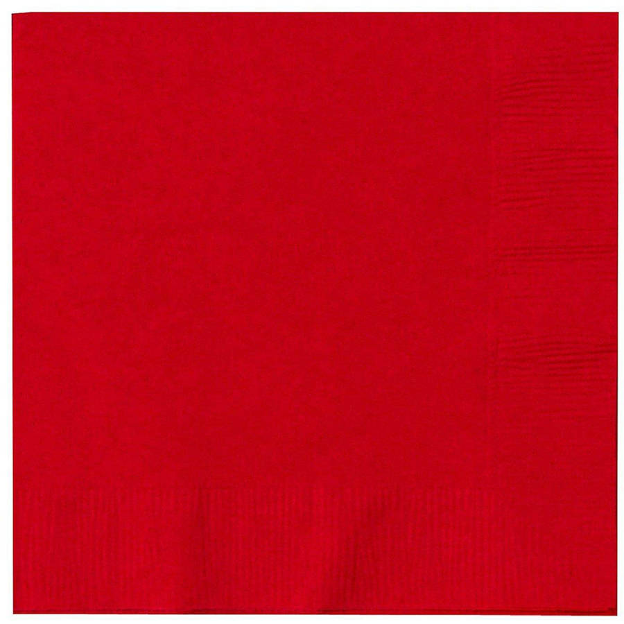 Classic Red 2-Ply Beverage Napkins