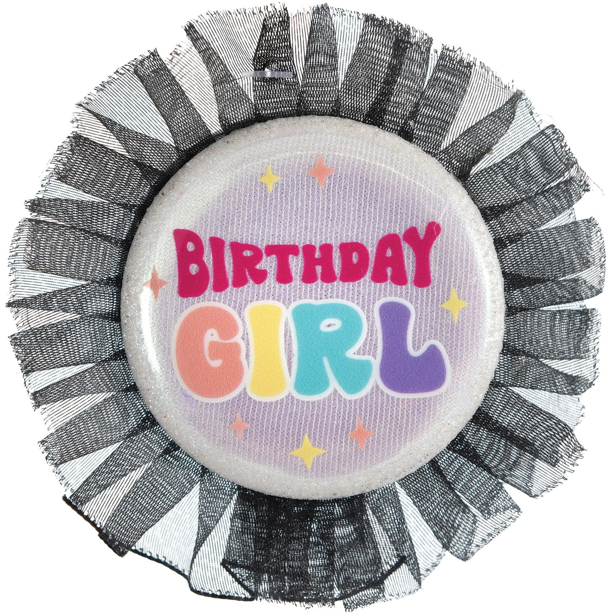 Button Ribbon Birthday Girl