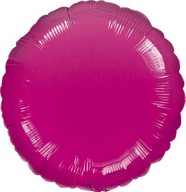 G009 17" Metallic Fuchsia Round