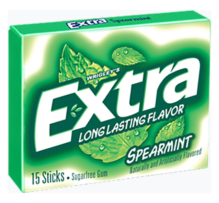WRIGLEYS EXTRA GUM IN DISPLAY - S/F SPEARMINT