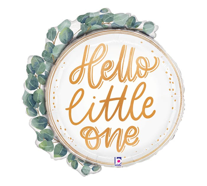 504A 26"PKG BBY HELLO EUCALYPTUS WREATH SHAPE
