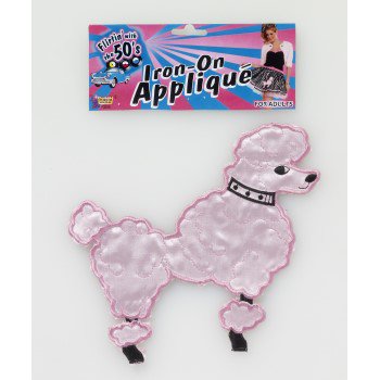 50's Poodle Iron On Applique