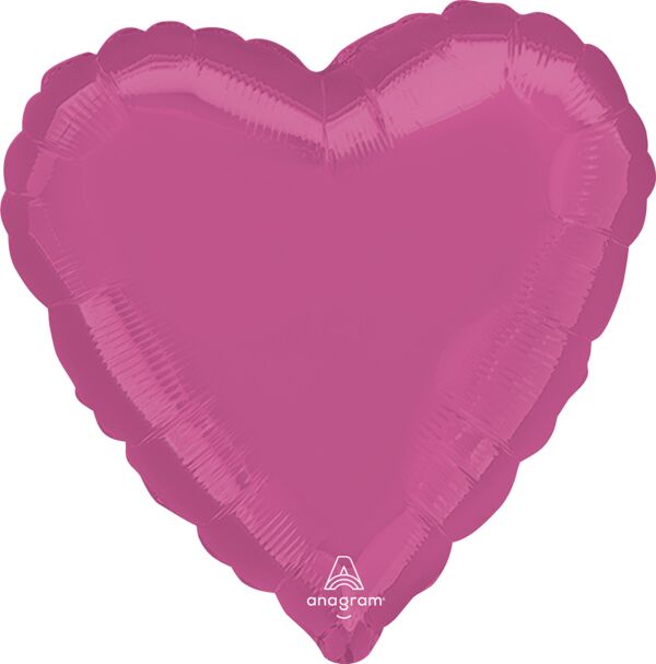 Bright Bubblegum Pink Heart Foil