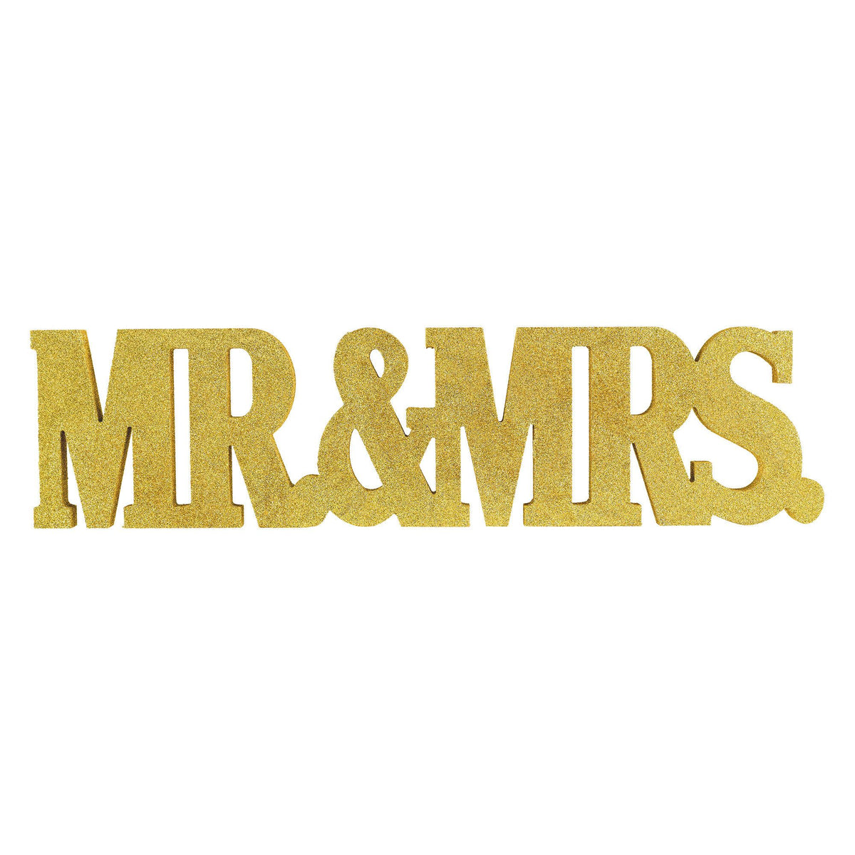 Mr. &amp; Mrs. Glitter Standing Decoration