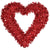 Valentine Heart Tinsel Wreath