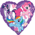 158 18" My Little Pony Heart Foil Balloon