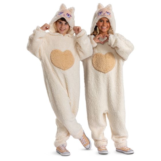 Mumu Monster Ivory Deluxe Hooded Jumpsuit - Child