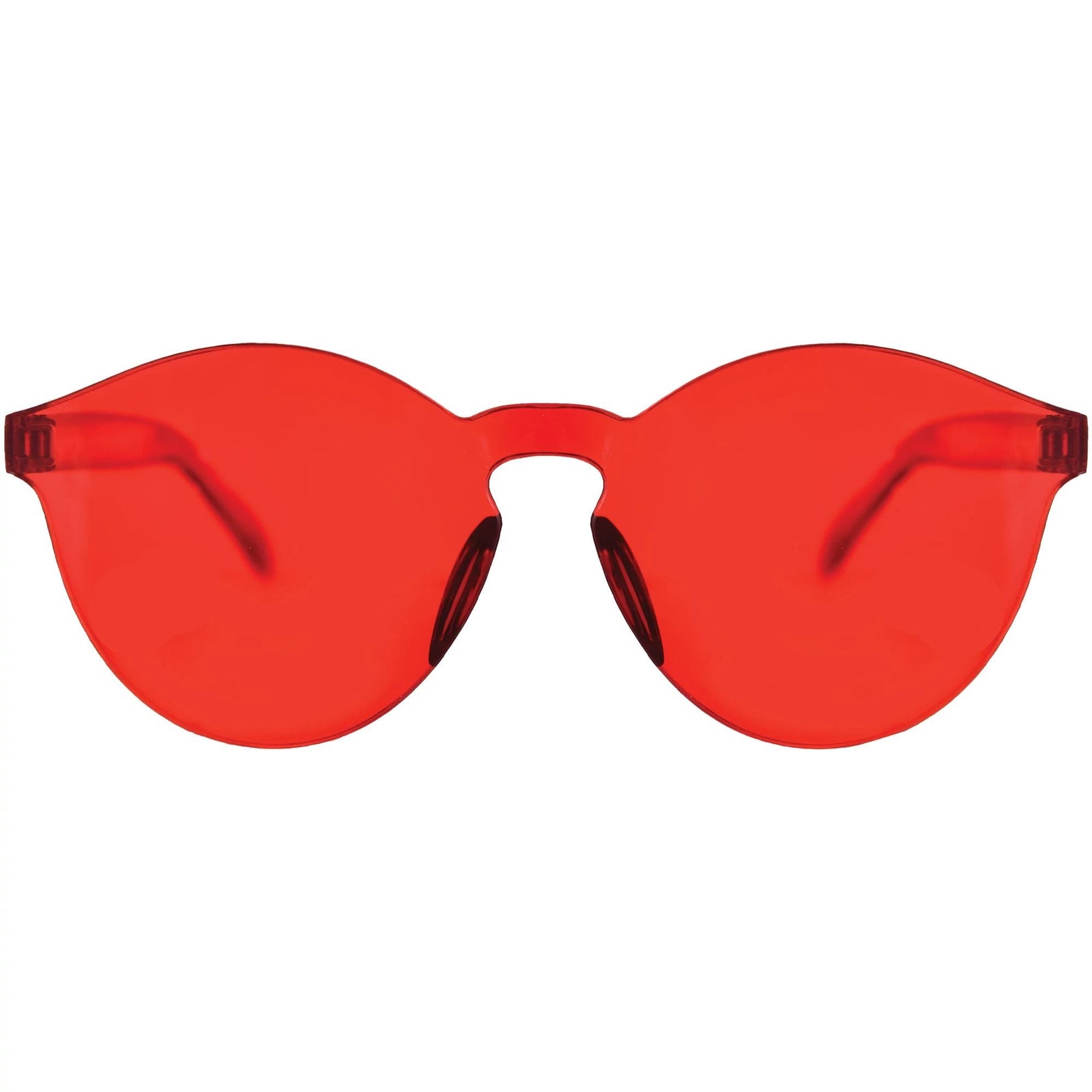 Frameless Colored Glasses - Red