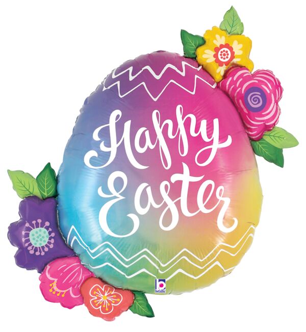 E007 35" Easter Egg Flowers Balloon