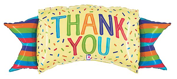 838 46" Thank You Banner Foil Balloon
