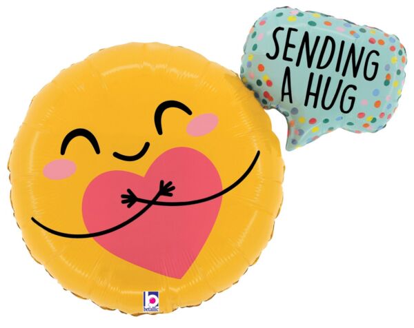 872 31" Smiley Hug Foil Balloon