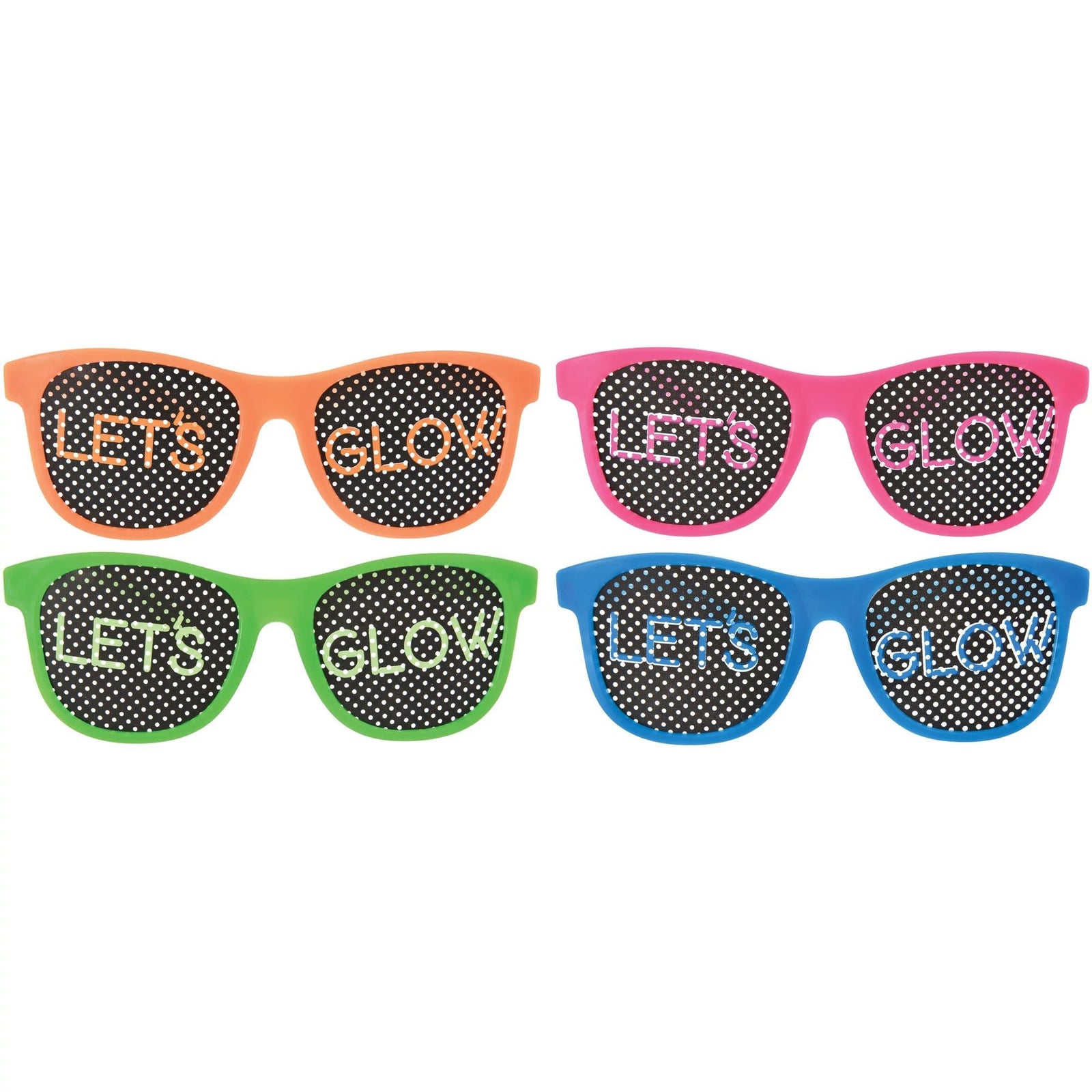 Let's Glow Crazy Printed Glasses