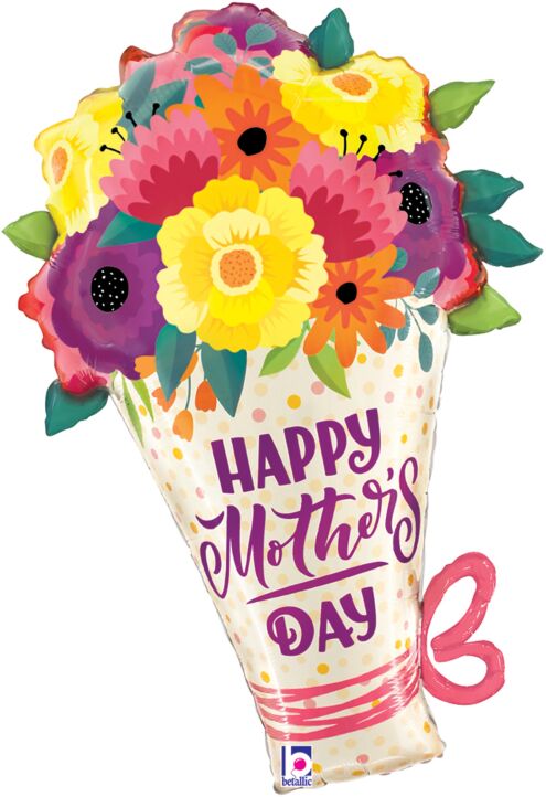 L002 30" Satin Mother's Day Bouquet Balloon