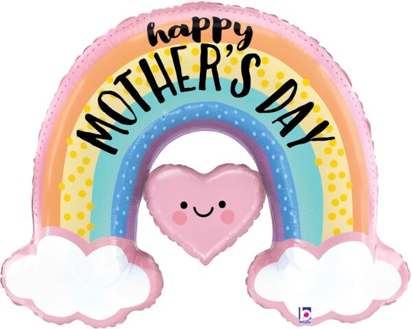 29" Pastel Rainbow Mother's Day Balloon
