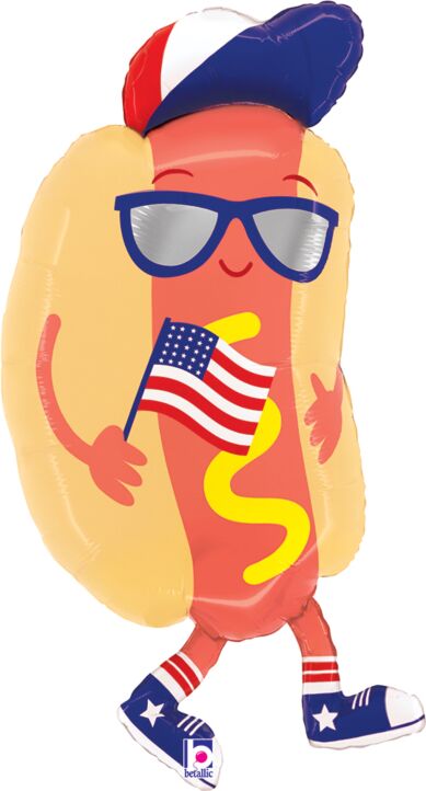 909 35" Patriotic Hot Dog